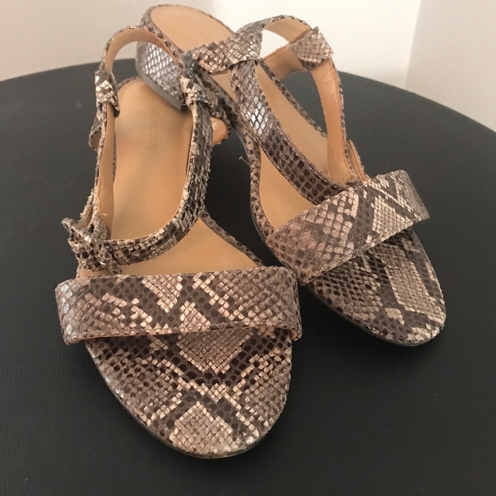 Banana republic snakeskin sandal-O